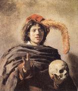 Frans Hals Young man with a skull oil painting